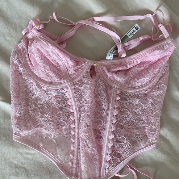 Urban Outfitters Other - Urban Outfitters Blush Lace Corset